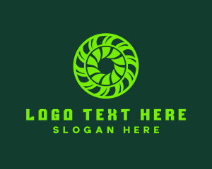 Electrician - Green Toxic Circle Reactor logo design