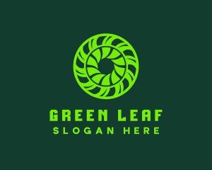 Green Toxic Circle Reactor logo design