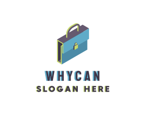 3D Modern Briefcase Bag Logo