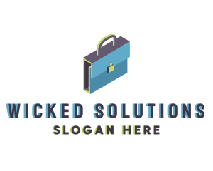 Bad - 3D Modern Briefcase Bag logo design