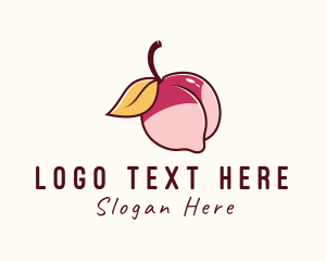 Lingerie - Peach Bikini Butt logo design