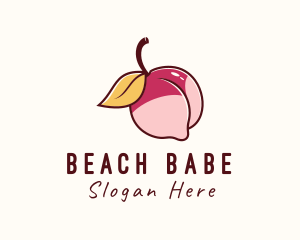 Peach Bikini Butt logo design