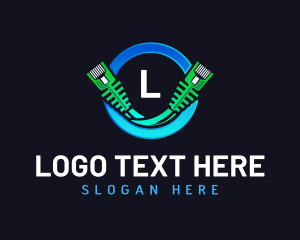 Internet - Internet Cable Wiring logo design