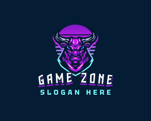 Gaming Bull Horns logo design