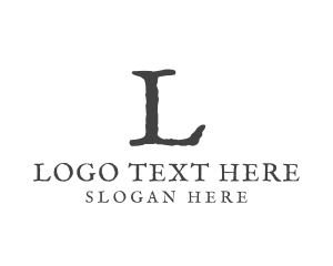 Papyrus Writing  Grunge Logo