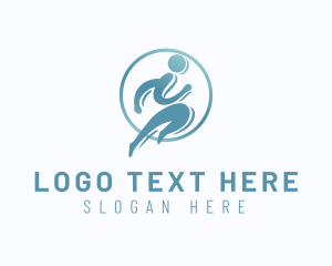 Stickman - Sports Human Runner logo design