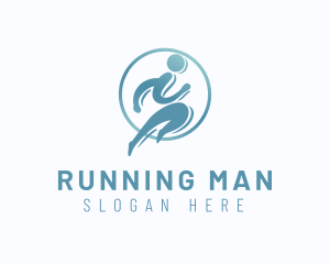 Sports Human Runner  logo design