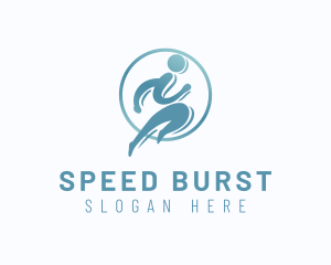 Sports Human Runner  logo design