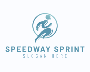 Sports Human Runner  logo design