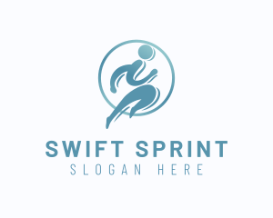 Sports Human Runner  logo design