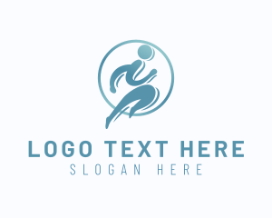 Stickman - Sports Human Runner logo design