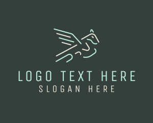 Sign - Flying Horse Pegasus logo design