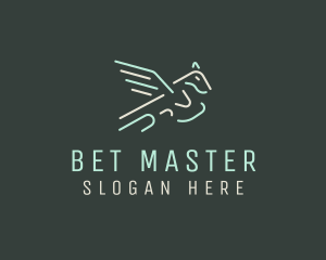 Betting - Flying Horse Pegasus logo design