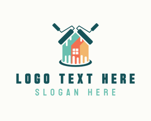 Paint Roller - House Paint Roller logo design