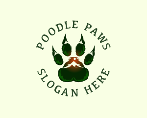 Outdoor Mountain Paw logo design