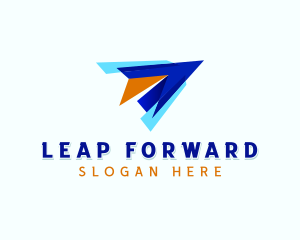 Forwarding Logistics Paper Plane logo design