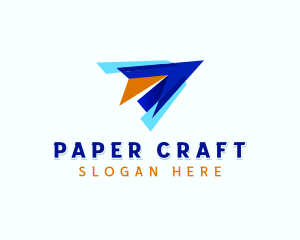 Forwarding Logistics Paper Plane logo design