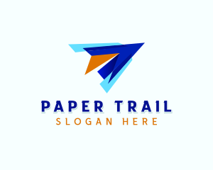 Forwarding Logistics Paper Plane logo design