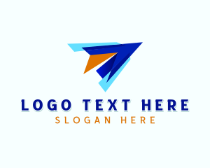 Airline - Forwarding Logistics Paper Plane logo design