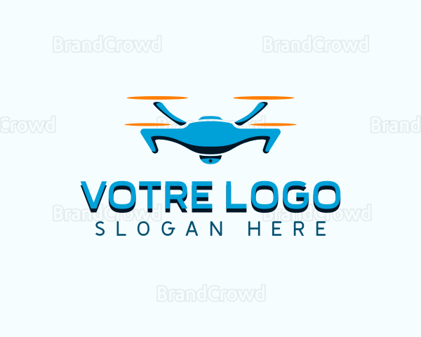 Drone Camera Quadcopter Logo