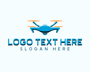 Aerial - Drone Camera Quadcopter logo design