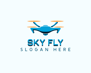 Quadcopter - Drone Camera Quadcopter logo design