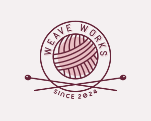 Yarn Weaving Handicraft logo design