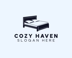 Bed - Interior Bed Furnishing logo design