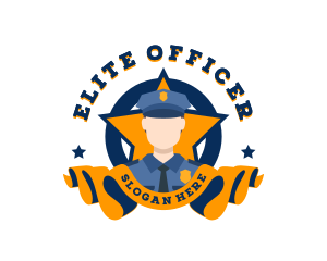 Officer - Security Police Academy logo design