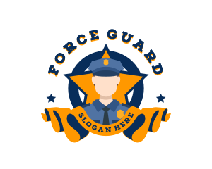 Security Police Officer logo design