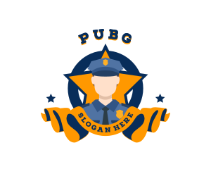 Police Cap - Security Police Academy logo design