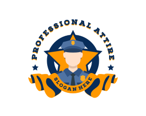 Uniform - Security Police Academy logo design