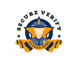 Security Police Officer logo design