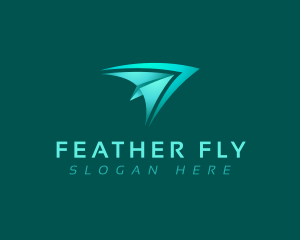 Plane Fly Arrow logo design