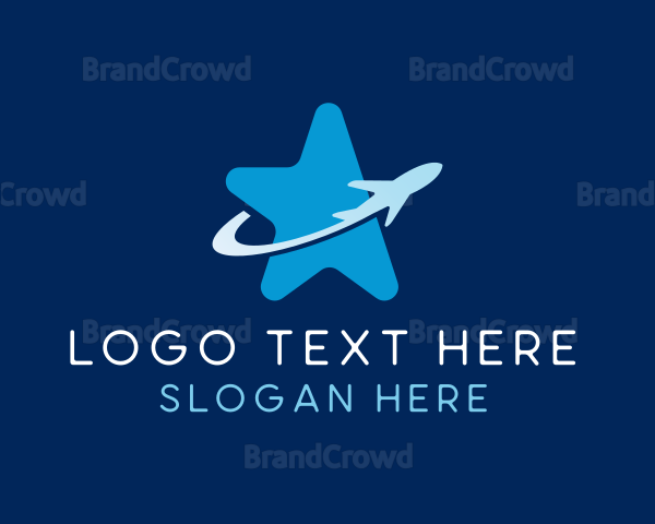 Airplane Travel Star Logo