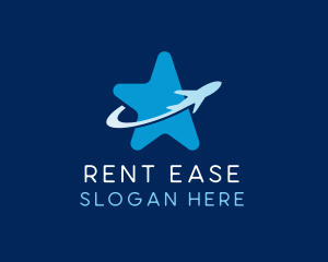 Airplane Travel Star logo design