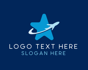 Airplane Travel Star Logo