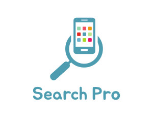 Mobile Apps Search logo design