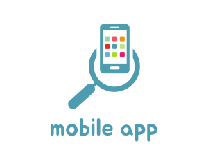 Mobile Apps Search logo design