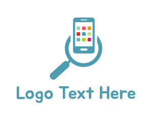 Search Engine - Mobile Apps Search logo design