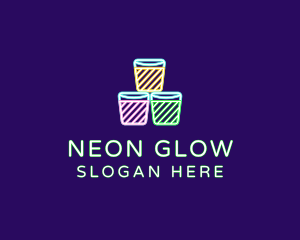 Neon - Neon Shot Glass Drinks logo design