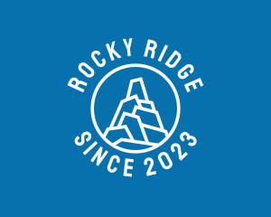 Rock Mountain Peak logo design