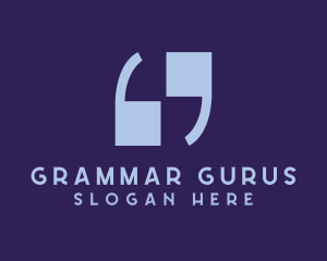 Grammar - Block Quote Number 69 logo design