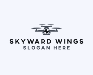 Flying - Flying Camera Footage logo design