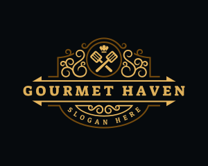 Restaurant Cooking Spatula  logo design