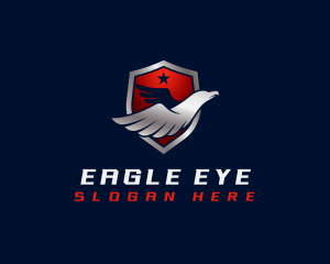 Eagle Wings Shield logo design