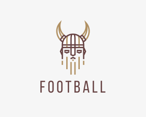 Avatar - Outline Viking Helmet logo design