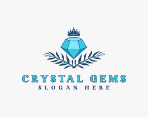 Crown Jewelry Diamond logo design