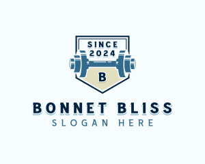 Dumbbell Weights Gym logo design