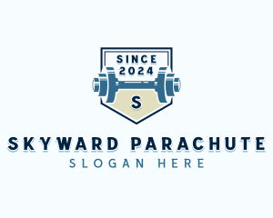 Dumbbell Weights Gym logo design